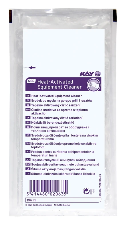 Heat-Activated Equipment Cleaner